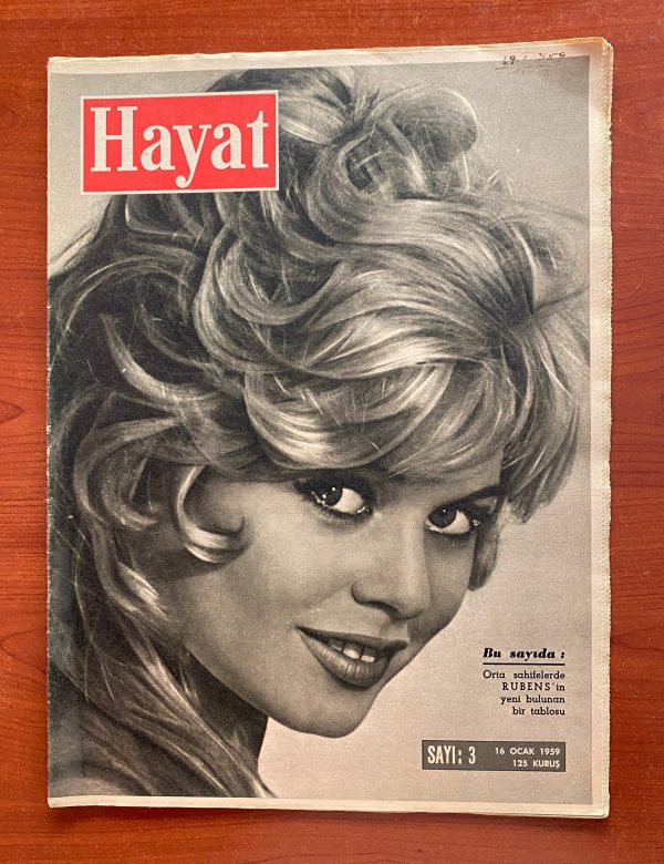 Hayat Dergisi, 1959 Sayı: 3, 16 Ocak, Dergi Sale