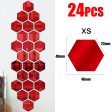 HEXA INFINITY 24 PÇS ESPELHO ADESIVO 3D Cheap