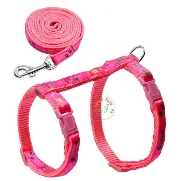 Adjustable Nylon Cat Harness and Leash Hot on Sale