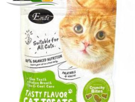 ENDI Tasty Fish Flavored Round Shape Cat Treats 60g on Sale