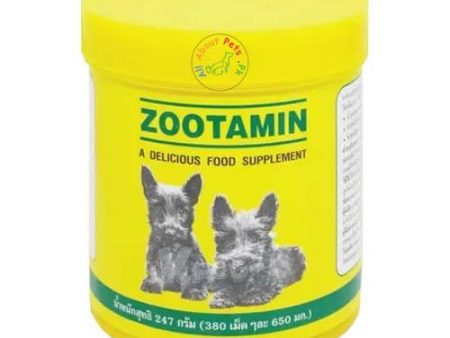 ZOOTAMIN Dog Food Supplement 380 Tablets Hot on Sale